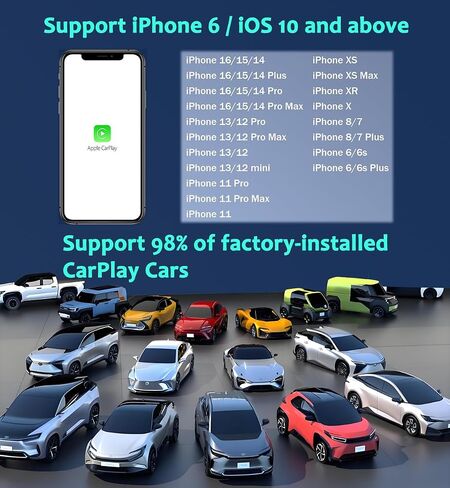 SkycropHD Wireless CarPlay Adapter for iPhone, Apple Car Play Dongle in Kuwait