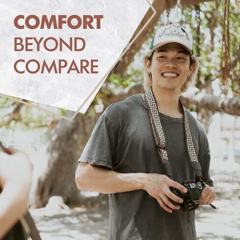 C Coiro Camera Harness for 2 Cameras + Camera Neck Strap with Pattern Design Camera Straps for Photographers of All Levels in Kuwait