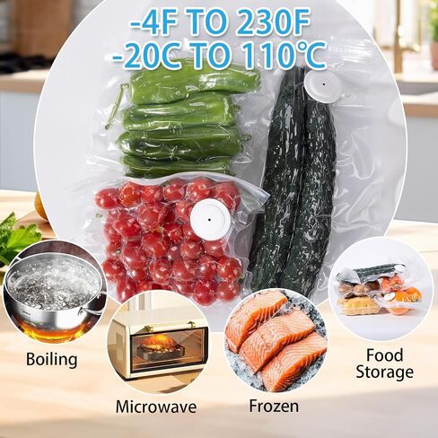 Handheld Vacuum Sealer for food preservation and preservation，Convenient and rechargeable, with easy one-click operation.1 Vacuum Sealer + 30 Food Reusable Bags in Kuwait