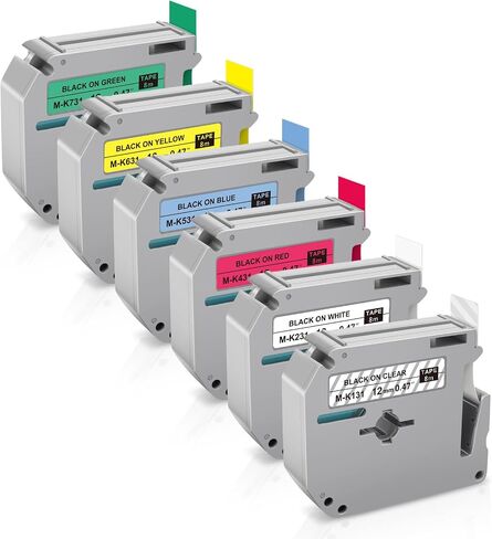 6PK Replace for Brother M Tape Compatible with Brother Label Maker Tape in Kuwait