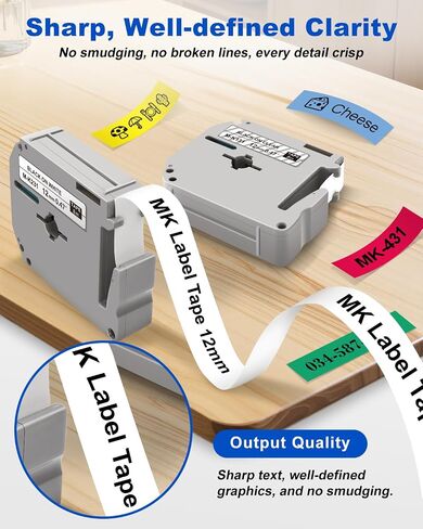 6PK Replace for Brother M Tape Compatible with Brother Label Maker Tape in Kuwait