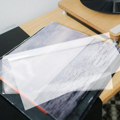 12pcs Vinyl Record Outer Sleeves Plastic Snug Fit Protection in Kuwait