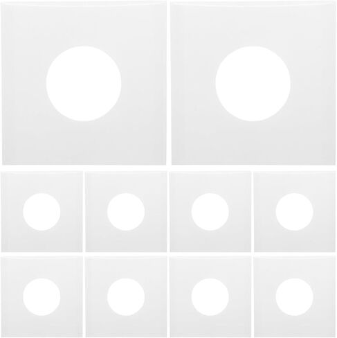 20pcs Vinyl Record Kraft Paper Storage Sleeves White Right Angle in Kuwait