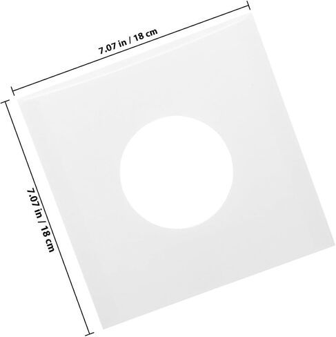 20pcs Vinyl Record Kraft Paper Storage Sleeves White Right Angle in Kuwait