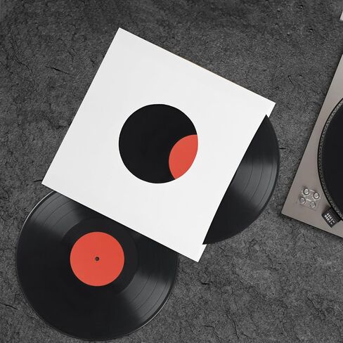 20pcs Vinyl Record Kraft Paper Storage Sleeves White Right Angle in Kuwait