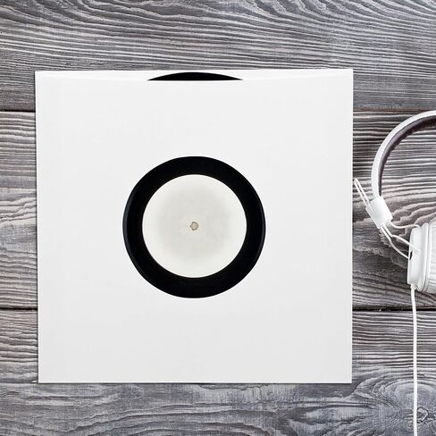 20pcs Vinyl Record Kraft Paper Storage Sleeves White Right Angle in Kuwait