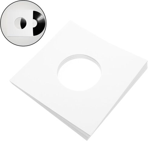 20pcs Vinyl Record Kraft Paper Storage Sleeves White Right Angle in Kuwait