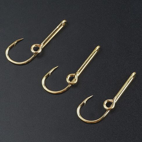20PCS Fishing Hooks Hat Pins Gold Black Mix Fish Hook Tie Clips in Kuwait
