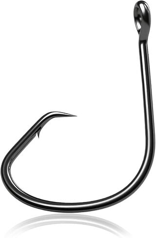Natufish Circle Hooks Live Bait Hooks Offset Design 50/100Pcs Saltwater in Kuwait