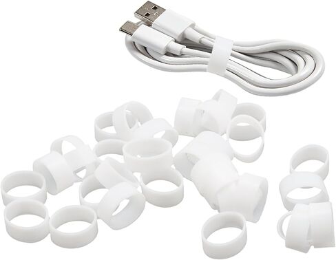 Silicone Cable Ties, 10mm White, 200-Pack in Kuwait
