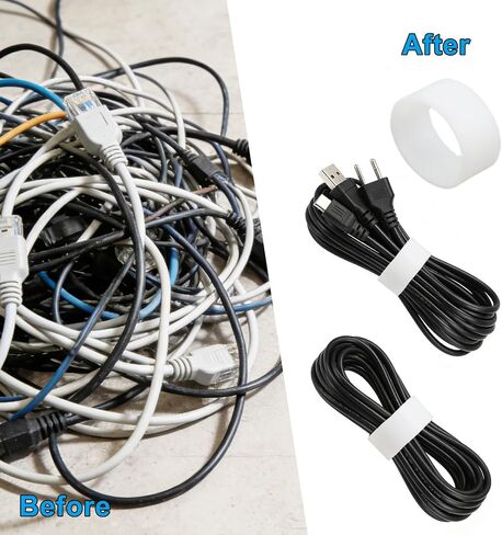 Silicone Cable Ties, 10mm White, 200-Pack in Kuwait