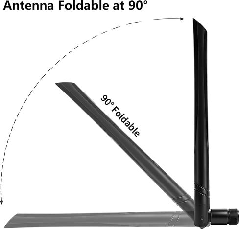 Tri-Band WiFi 6E 2.4GHz 5GHz 6GHz PC Desktop Computer Motherboard Antenna Booster Signal Range WiFi Bluetooth Card Wireless Network Router Antenna, Slinkdsco in Kuwait