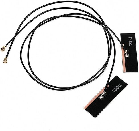 WiFi Antenna for PC, Laptop, Desktop & Motherboard | 2.4GHz/5GHz/6GHz | 4th Generation U.FL (Compatible with MHF4 and IPEX4) Connectors on M2 Wi-Fi Cards | 2-Pack 40cm (16in) in Kuwait
