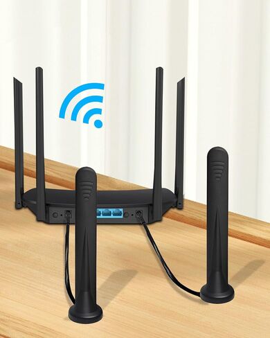 TS9 Antenna, 12dBi External 5G 4G LTE GSM Magnetic Base Antenna,Compatible with Netgear AT&T Nighthawk M6 MR6110 MR6500 M5 MR5100 MR5200 M1 MR1100 LB2120 Hotspots Router 2 Pack in Kuwait