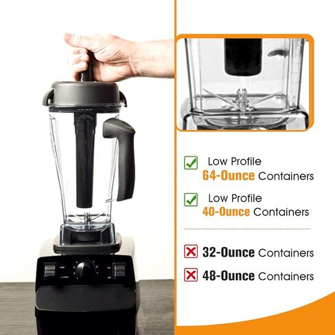 Low Profile Tamper Compatible with 64-Ounce 40-Ounce Containers in Saudi Arabia