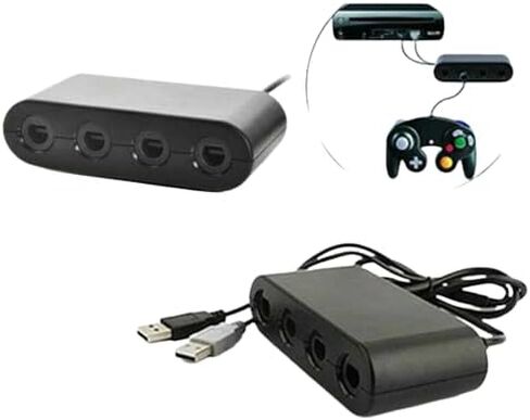 Gamecube Controller Adapter for Switch Gamecube Adapter Wii U and PC, Super Smash Bros Choice Support Four Gamecube Controller and 70IN Long Cable in Kuwait
