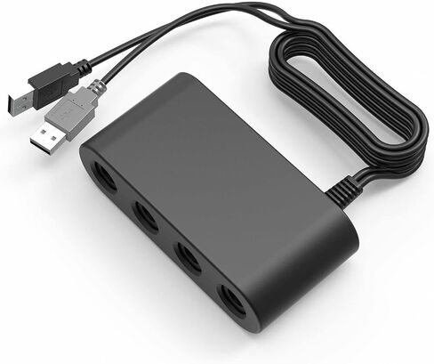 Gamecube Controller Adapter for Switch Gamecube Adapter Wii U and PC, Super Smash Bros Choice Support Four Gamecube Controller and 70IN Long Cable in Kuwait
