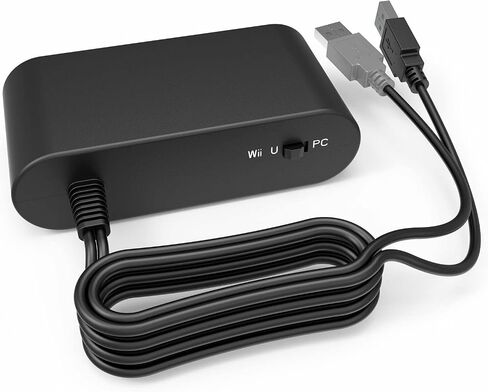 Gamecube Controller Adapter for Switch Gamecube Adapter Wii U and PC, Super Smash Bros Choice Support Four Gamecube Controller and 70IN Long Cable in Kuwait