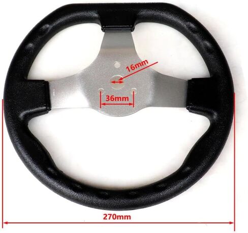 270mm 300mm 320mm 340mm 350mm Steering Wheel For Go Kart Racing Off Road Sport Kart Karting(270mm) in Kuwait
