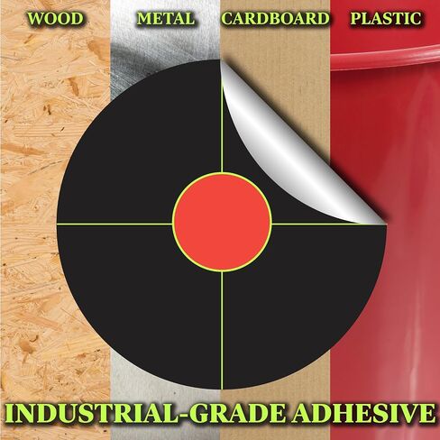 Splatterburst Targets - 10 Pack 1 inch Stick & Splatter Self Adhesive Shooting Targets - Gun - Rifle - Pistol - Airsoft - BB Gun - Pellet Gun - Air Rifle - Made in USA in Saudi Arabia