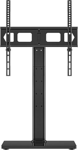 Universal TV Stand Base, Table Top TV Stand for 17-55 Inch LCD/LED TVs, Height Adjustable Monitor Mount Stand with Tempered Glass Base Holds up to 88lbs VESA 400x400mm, TS102 in Kuwait