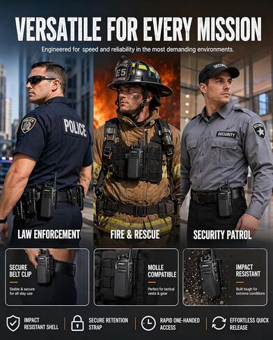 Hard-Shell Radio Holster Compatible with Motorola APX 6000/8000 in Kuwait