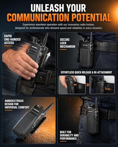 Hard-Shell Radio Holster Compatible with Motorola APX 6000/8000 in Kuwait