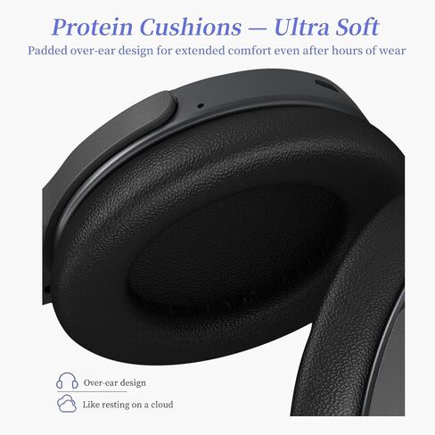 Wireless TV Headphones for Seniors with Large Buttons, 15H Playtime & 0 Delay, 2.4GHz RF Transmitter Charging Dock, Bluetooth Over-Ear Headset, Fits Most TVs, Digital Optical(TOSLINK)/RCA/3.5mm Output in Kuwait