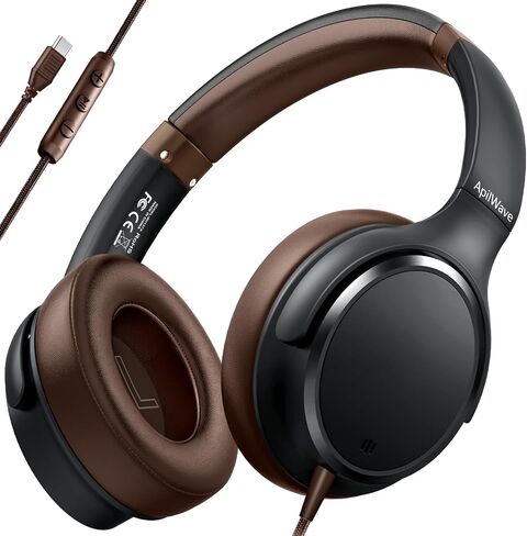 USB C Headphones Wired with Microphone,Type C Over-Ear Headphones with Cord in Saudi Arabia