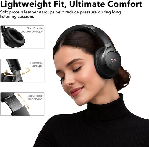 1Mii Hybrid Active Noise Cancelling Headphones for Gaming & Airplane Travel in Kuwait