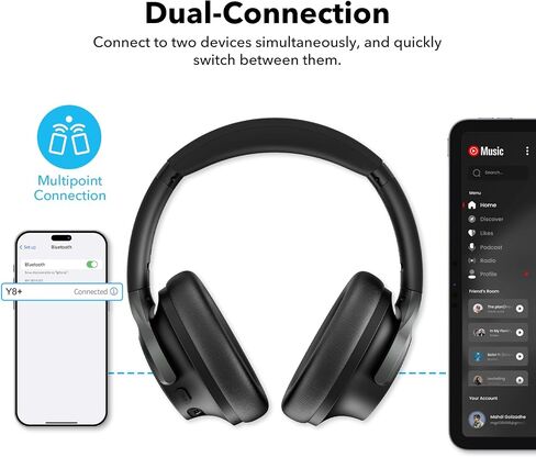 1Mii Hybrid Active Noise Cancelling Headphones for Gaming & Airplane Travel in Kuwait