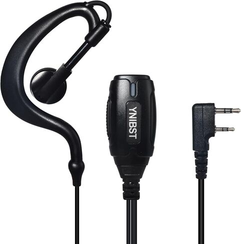 Walkie Talkie Earpiece with PTT Mic 2-Pin G-Shape Security Headset in Kuwait