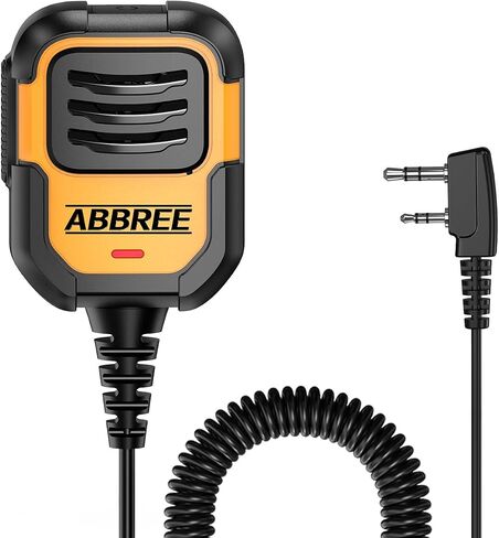 ABBREE Walkie Talkie Speaker Mic, Ham Radio MIC Remote Speaker Microphone for Baofeng UV-5R Mini BF-F8HP Pro 5RM AR-152 Pro UV-32 DM-32 GM21 UV-5G Plus GM-15PRO K5PLUS Radio Accessories in Kuwait