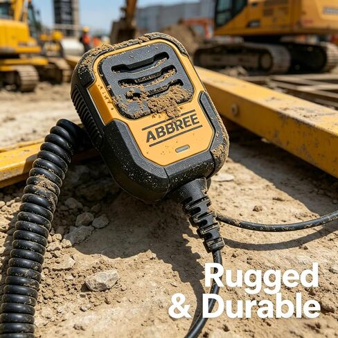 ABBREE Walkie Talkie Speaker Mic, Ham Radio MIC Remote Speaker Microphone for Baofeng UV-5R Mini BF-F8HP Pro 5RM AR-152 Pro UV-32 DM-32 GM21 UV-5G Plus GM-15PRO K5PLUS Radio Accessories in Kuwait