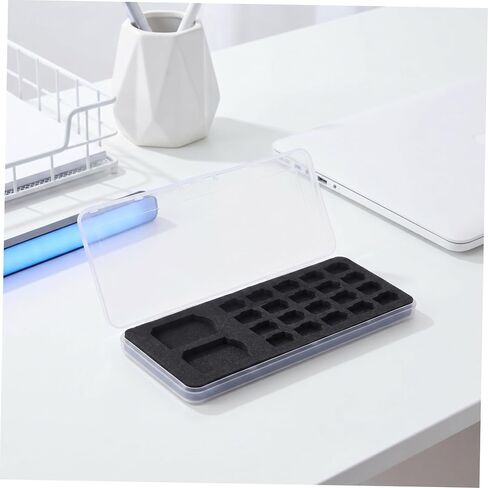 Portable Memory Card Storage Case for 20 Cards, Organizer with Ultrathin Design and Protective Plastic + Sponge Material, for Everyday Use and Travel in Kuwait
