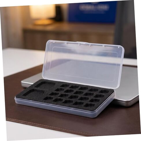 Portable Memory Card Storage Case for 20 Cards, Organizer with Ultrathin Design and Protective Plastic + Sponge Material, for Everyday Use and Travel in Kuwait