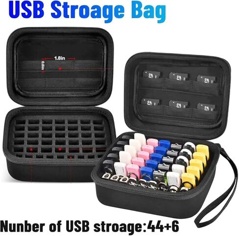 USB Flash Drive Case SD Card Holder for 44 Drives & SD Cards in Kuwait