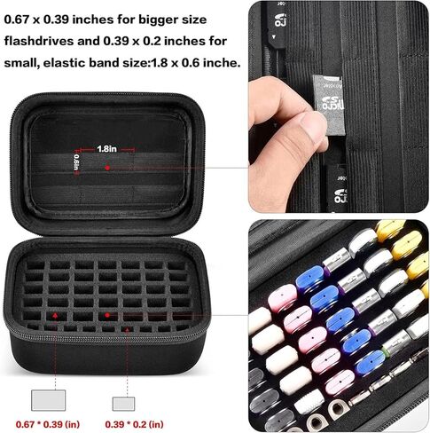 USB Flash Drive Case SD Card Holder for 44 Drives & SD Cards in Kuwait