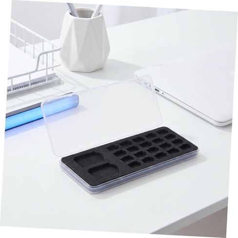 Didiseaon Portable Memory Card Storage Case with Hard Plastic and Sponge Interior, Ultraslim Design for Travel and Professional Use, Large Capacity Organizer for Sim and Secure Digital Cards in Kuwait