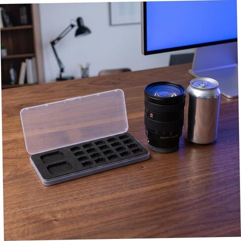 Didiseaon Portable Memory Card Storage Case with Hard Plastic and Sponge Interior, Ultraslim Design for Travel and Professional Use, Large Capacity Organizer for Sim and Secure Digital Cards in Kuwait