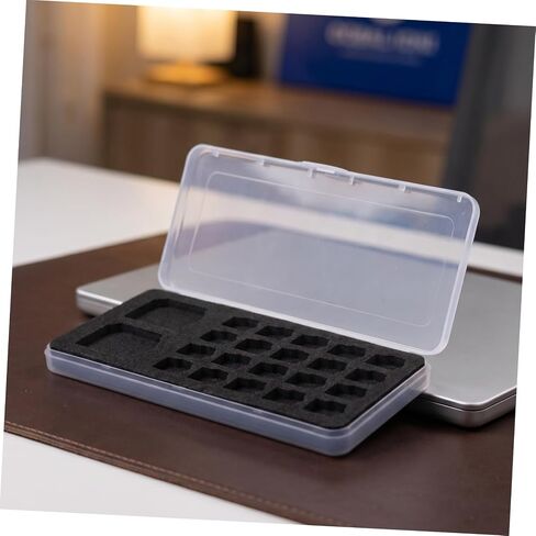 Didiseaon Portable Memory Card Storage Case with Hard Plastic and Sponge Interior, Ultraslim Design for Travel and Professional Use, Large Capacity Organizer for Sim and Secure Digital Cards in Kuwait