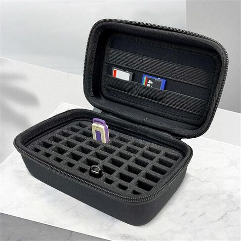 USB Flash Drive Case SD Card Organizer Shockproof Portable Storage Bag for 44 Drives in Kuwait