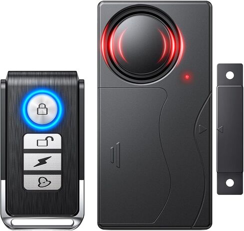 WSDCAM Door Alarm Wireless Anti-Theft Remote Control Door and Window Security Alarms in Kuwait
