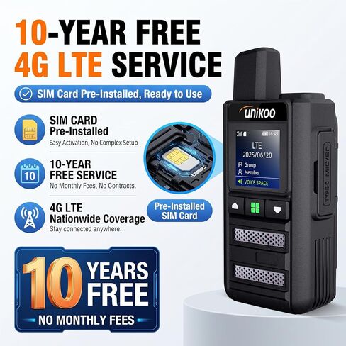 Global 4G LTE PoC Walkie Talkies Unlimited Range Rapid Radio 2 Pcak in Kuwait