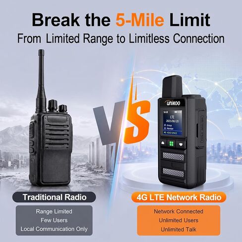Global 4G LTE PoC Walkie Talkies Unlimited Range Rapid Radio 2 Pcak in Kuwait