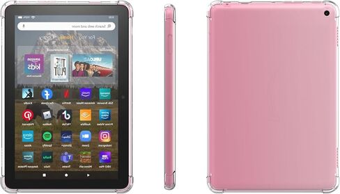 Clear Case for Amazon Fire HD 8/8 Plus 12th Gen 2024/2022 Tablet (NOT for 10th Gen 2020), Flexible TPU Bumper Shockproof Back Cover, Ultra-Slim Transparent Protective Case in Kuwait
