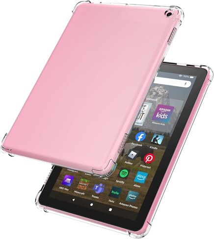 Clear Case for Amazon Fire HD 8/8 Plus 12th Gen 2024/2022 Tablet (NOT for 10th Gen 2020), Flexible TPU Bumper Shockproof Back Cover, Ultra-Slim Transparent Protective Case in Kuwait