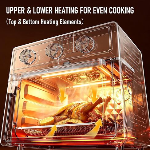 PHS 13 QT Toaster Oven Air Fryer Combo with Mechanical Knobs in Kuwait