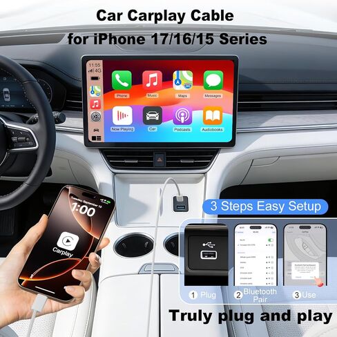 USB C to USB C Cable 3FT Certified Type C Charger Fast Charging for Carplay in Saudi Arabia