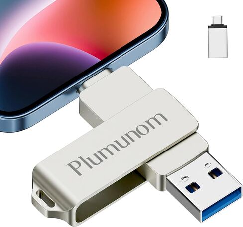 Flash Drive 128GB Compatible with i0S/Android/PC. Flash Drive for lphone for Save More Photos and Videos in Saudi Arabia